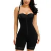 Body shaper femmes 3 couches poitrine bout à bout gauche culotte taille formateur taille haute shapewear body plus la taille sous-vêtements LJ201209