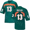 Mannen Dames NCAA Football College Miami Hurricanes 5 Andre Johnson Jersey 87 Reggie Wayne 15 Jarren Williams 13 Deejay KJ Osborn University