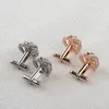 Suit sleeve Gold crown cufflinks mens diamond cuff links button for Formal Business Shirt suit fashion jewelry will and sandy new