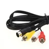 1.8m 9pin 3RCA Audio Video AV -kabel för Sega Genesis 2 3 Spel A/V -anslutningsadaptertråd