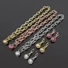 Neue Mode heißer Verkauf Titan Stahl Halskette 18K Gold Rose Silber Kette Anhänger Halskette geeignet für Paar Geschenke5316225