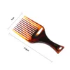 Plastic Hair Comb Insert Afro Pick Fork Hairdressing Oil Slick Head Hairstyling Brush