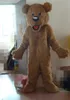 Brown Plush Bear Mascot Kostymer Animerat tema djur COSPALY Cartoon Mascot Character Halloween Carnival Party Costume