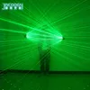 2 in 1 High quality green laser gloves niglub bar party dance singer dance props DJ mechanical gloves LED light 211216