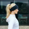 Katı Renk Kadın Geniş Spor Yoga Kafa Streç Hairband Lady Absorbe Ter Elastik Türban Headwrap Hairband Saç Aksesuarları Q SQCJKV