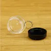 100pcs Atacado 3g vazio Creme Plastic Jar Black Cap Eyeshadow Cosmetic Container Amostra Pot Marca recarregáveis ​​Facial