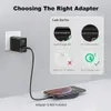 Chargeur sans fil rapide chargeur de charge Station de charge sans fil inductive 15 W chargeur Qi avec câble USBC pour iPhone Smart Cell Mobi1720582