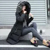 Winter jacke frauen hohe qualität unten mantel weibliche 2020 lange schlanke einfarbig weibliche Jacken zip pelz kragen frauen unten Jacke