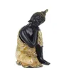 Vilead 5 estilos Resina Tailândia Estátua Buda Fengshui Índia Religiosa Budismo Escultura Hindu preto Buda Figurines Decoração Home T200703