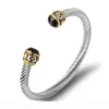 Mode manschett armband rostfritt stål kabel reparmband för män pojke enkla armband smycken6536446