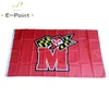 NCAA Maryland Terrapins Flag 3 * 5FT (90 cm * 150 cm) Poliester Flaga Transparent Dekoracja Latająca Dom Ogród Flaga Świąteczne Prezenty