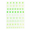 50 pcs Nova Fluorescência Estrelas ocas Nail Art Adesivo de cinco pontas de arte de estrela Decorações DIY Acessórios para unhas