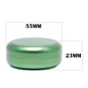 55MM Protable sealed tobacco storage box aluminum alloy metal pill wax container for smoking