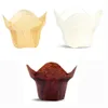 Lotus Cozing Papel Cupcake Muffin Forro Pergaminho Copo Graxa Resistente a Wrappers para Casamentos Aniversário XBJK2203