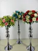 結婚式の装飾のセンターピースメタルキャンドルホルダーゴールドフラワー花瓶テーブルトップキャンドルスティックトールフラワースタンド4583033
