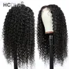 Brésilien Kinky Curly Cheveux Humains 13x1 Lace Front Perruques avec des Cheveux de Bébé Pré Cueillis Remy Vierge 150% Densité 10-30 pouces Pas Cher En Gros