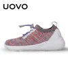Uovo Kids Sport Shoes Boys Running Spring Children 통기성 메쉬 신발 소녀 패션 운동화 #30-37 LJ201202
