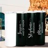 DHL -schip DIY Blank 20oz Sublimation Tumblers Dubbele wandroestvrij stalen vacuüm geïsoleerde watermokken rechte lege kopjes