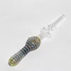 smoking glass nectar kit 10mm with quartz nail dabber dish ashcatcher bong pipe