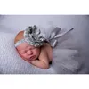 Nouvelle fleur nouveau-né bébé tutu jupe et bandeau assorti ensemble moelleux bébé fille tutu jupe photographie accessoires douche cadeau1