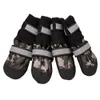 Bottes légères de protection des pattes pour chiens, semelle en cuir souple antidérapante, chaussures imperméables pour grands chiens, conçues pour le confort et la chaleur en 4 tailles L2467