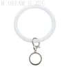 Silicone Wrist Key Ring Fashion Glitter Bracelet Sports Keychain Bracelets Bangle Round Key Rings Large Cute Keyring Gifts FP1801