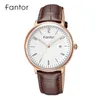 Fantor minimaliste classique hommes montre relogio masculino luxe montre en cuir pour homme lumineux main date montres à quartz LJ201118