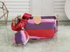 Różowe torebki torebki kobiety mini 3pcs torba crossbody vintag torby na ramię skórzane pasy multi kolorowe portfel272s