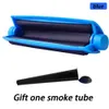 110mm Tubo da fumo in plastica per erbe aromatiche Carta per rotoli di tabacco Manuale Giunto a cono per rulli di tabacco con laminatoio per sigarette Doob Tube8777418