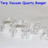 Fumer Quartz Terp Vacuum Bangers Domeless Slurper Up Oil Banger Nail avec seau de 25 mm fond de 30 mm pour les plates-formes de bong en verre
