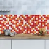 Imitation mosaïque Fonds d'écran auto-adhésif papier peint chambre vitrine fond mur toilette étanche pâte cuisine résistant à l'huile pâtes