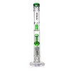 Hookahs Honeycomb bong 18.8mm joint water pipes two layer 8-arms dome perculator Blue color with ice catcher