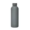 501-600ML Frosted Water Bottle Stainless Steel OutdoorPortable Sports Cup Insulation Travel Vacuum Flask Bottles seaway RRA11917