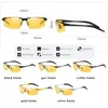 Lioudmo Design vierkante zonnebril voor mannen Gepolariseerd rijdende bril Dag Nacht Vision Goggles Antiglare Gafas de Sol HOMBRE2651746
