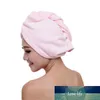 60 * 25см моды Wrap Микроволокно волос Полотенце Hat Тюрбан Twist Quick Dry Сушка Cap Ladies Ванна Пляжные полотенца