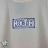 KITH Fas Mavi Kaju Fırın Totem T-Shirt Erkekler Kadınlar Yüksek Kaliteli Kutusu KITH T-shirt AA220302