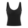 L-100 tanktop met V-hals voor yoga-workouts, fitness-sportshirts, sexy vest, sneldrogend, ademend, gym-tops, blote zin, zachte, slanke pasvorm, dames-T-shirt