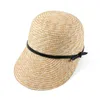 Nieuwe merkshow Natural Straw Baseball Caps For Women Hoge Kwaliteit Ladies Spring Summer Visor Zon Hoeden Groothandel Y200714