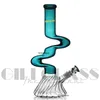 12.8 inch Hookah beaker bong water pipe dab rig bongs oil rigs heady pipes with removble downstem quartz banger bowl