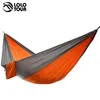 Single&Double Camping Hammock With Tree Straps Portable Parachute Nylon For Backpacking Travel Lightweight Y200327