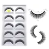 Hela 5 par Mink Eyelashes 100 st 3D False Lashes Winged Thick Makeupeyelash Dramatic Lashes Natural Volume Soft Fake Eye L4103044