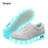 7IPUPAS 25-44 Lysande Sneaker Kid Ledskor Gör med Lights Up Lighted Shoes Boy Girl Tenis Led Simulation Glödande Sneakers 201201