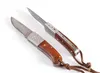 Специальное предложение маленький Damascus карманный складной нож VG10 Damascus стальной лезвие красных теней дерева ручка EDC ножи с нейлоновой сумкой
