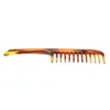 Escova de cabelo de plástico largura pente de dente anti-estática grande para cuidados ondulados retos ferramenta de estilo estacas encaracoladas