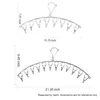 Diğer ev eşyaları moda kolay paslanmaz çelik çamaşır kurutma raf giysileri askı klipleri kurutma çorapları havlular çocuk bezleri bras iç çamaşırı eldivenleri wh0376