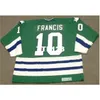 740 #10 RON FRANCIS Hartford Whalers 1984 CCM Vintage Home Hockey Jersey or custom any name or number retro Jersey