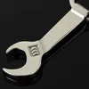 NEWEco-friendly Silver stainless steel Wrench Spanner Beer Bottle Opener Key Chain Keyring Gift Kitchen Tools RRE13009