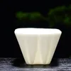 Keramisk vit keramik te cup teaware handmålade mönster tecup originalitet kaffekopp drinkware