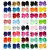 40 colori da 6 pollici da 6 pollici con fiocco nastro arco di capelli clip ragazze grandi bowknot barrette boutique boutique brow per bambini accessori per capelli yl588