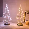 Crystal Christmas Tree Led Lights Indoor Decoration Fairy Lights Bedroom String Lights for Girlfriend Kids Baby Gift Year 201203